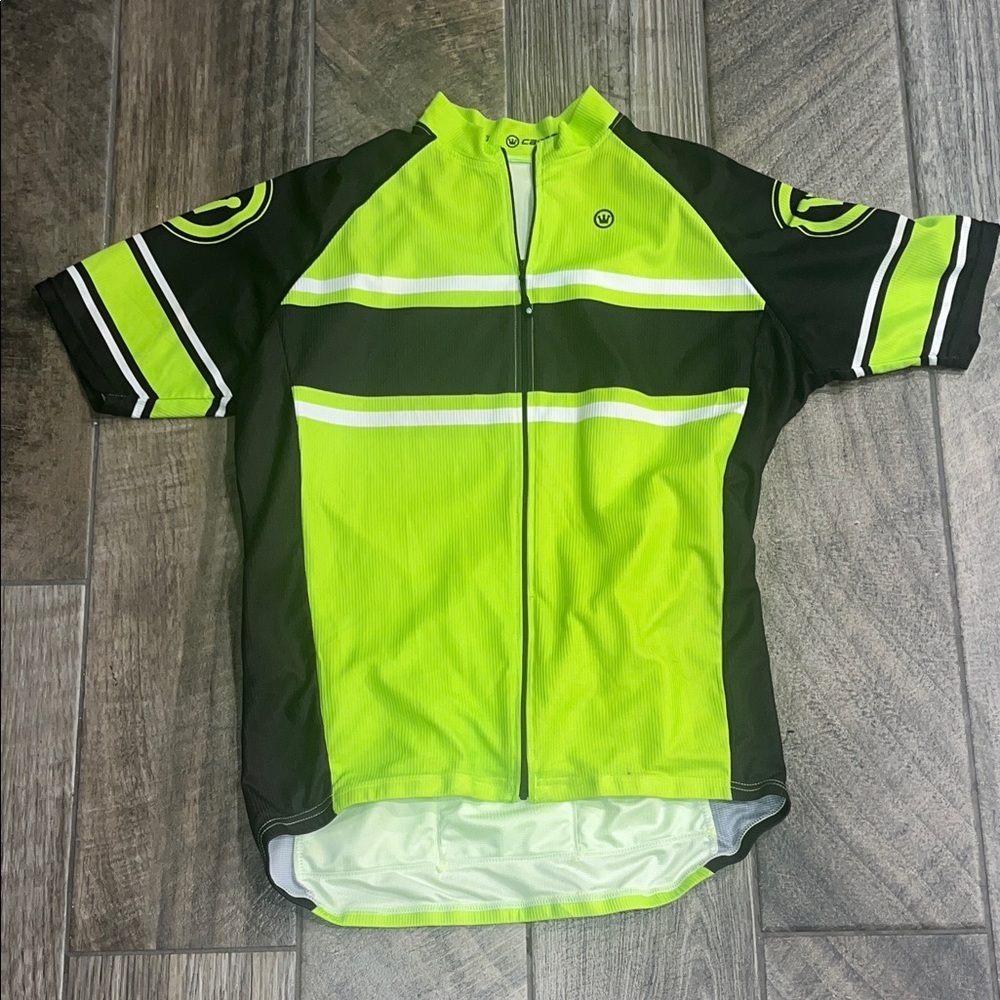 Canari Green and Black Cycling Jersey
